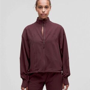 NWT lululemon Define Relaxed Fit Full Zip Jacket - Garnet